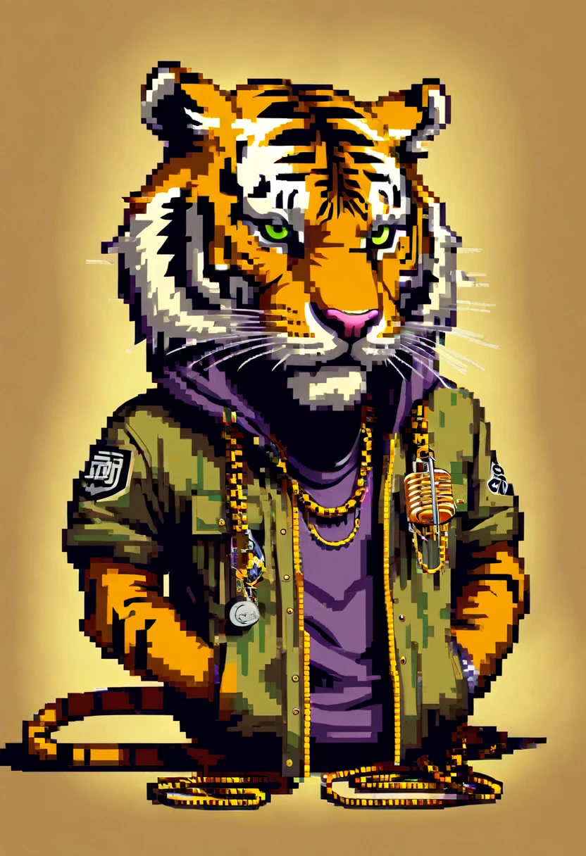 Tiger animed hip hop chaing
