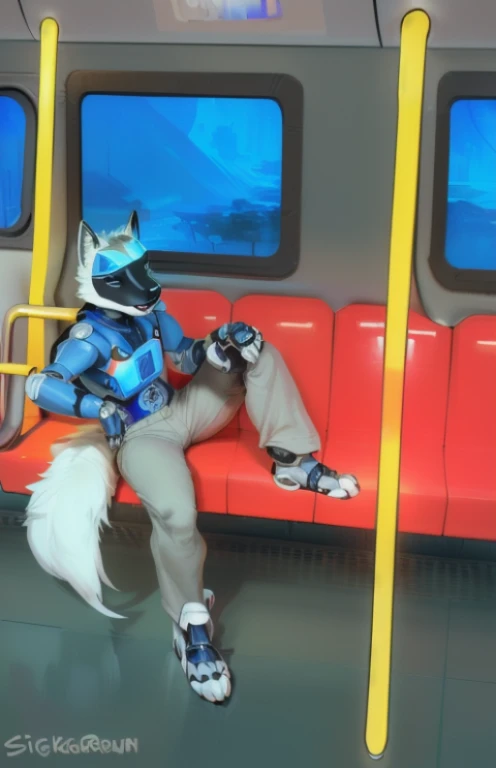  (((  white robot looking robot )) ), (by Homogenousrule, by Wildering, by Foxovh, by Catcouch), 4k,(by totesfleisch8 and white fur, 
(( posing in a subway train for image )),Sharp gaze, hentai , anthro, shortstack, standing, looking  at viewer,muscular, background, extremely detailed, 3d render, high quality  digital art, huge thighs , detailed eyes, ,henati, good anatomy, good perspective in a laboratory , front towards viewer,face up, by bebebebebe, by sicklyhypnos, by gerkk, by orf, (  by cutesexyrobutts, by darkgem, by zackary911,(  by singafurian, by daftpatriot, sassy, cute, detailed face, handsome , seductive face,  face, detailed mouth, white fur, hentai style, leo alvarez, bara, (posing:1.3), (soft shading), 4k, hi res, detailed hands, ((detailed face, (detailed eyes:1.0), detailed)), by zackarry911, by zaush, (by personalami:0.5), looking at viewer,  image, navel, nipples, full body, one person focus, thick thighs,  Hentai, day, sexy, sensual, detailed, uploaded to e621, beautiful and detailed male image of an anthropomorphic wolf ,(highres,:1.2), Smiling happy extremely detailed, photorealistic, 3d render , high quality  digital art,Hentai artstyle, a close up of a person , white fur, in a subway train , huge, (( white fur color) robot ) robot, inside of the inside part of a subway train