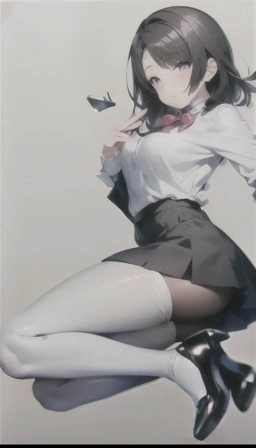 (line art), (a housewife, skirt, drooping eyes, realistic skin), (focus on her panties with all sorts of pattern, ecstasy, shame, (masturbation, spread her legs, outside, touch her vagina with her hand),