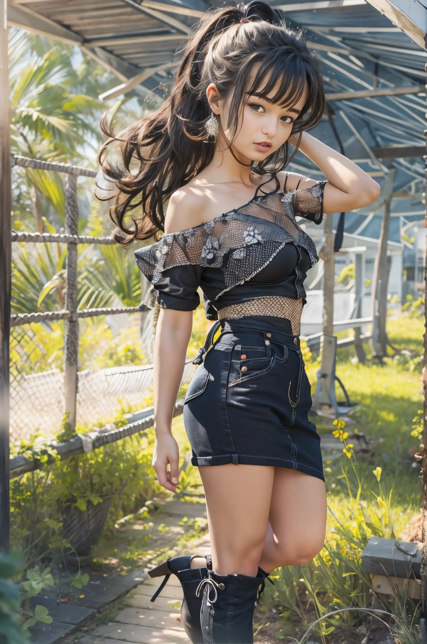 Best quality, masterpiece, ultra high res, (photorealistic:1.4), raw photo, 1girl, off shoulder