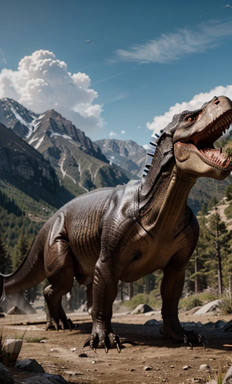 The most accurate design of tyrannosaurus rex, 8k, hd textures, complete body, masterpiece
