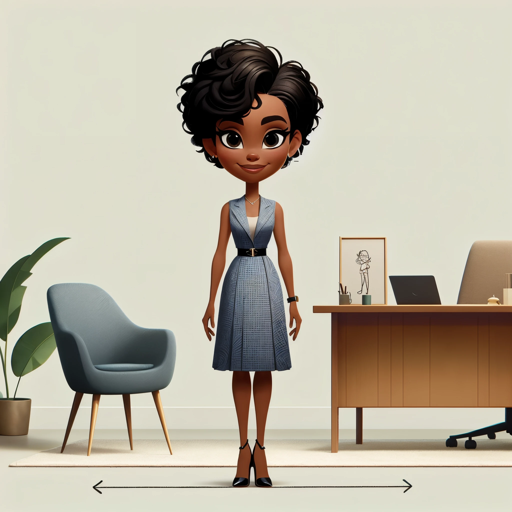 place the character sitting in the armchair and a speech bubble next to it