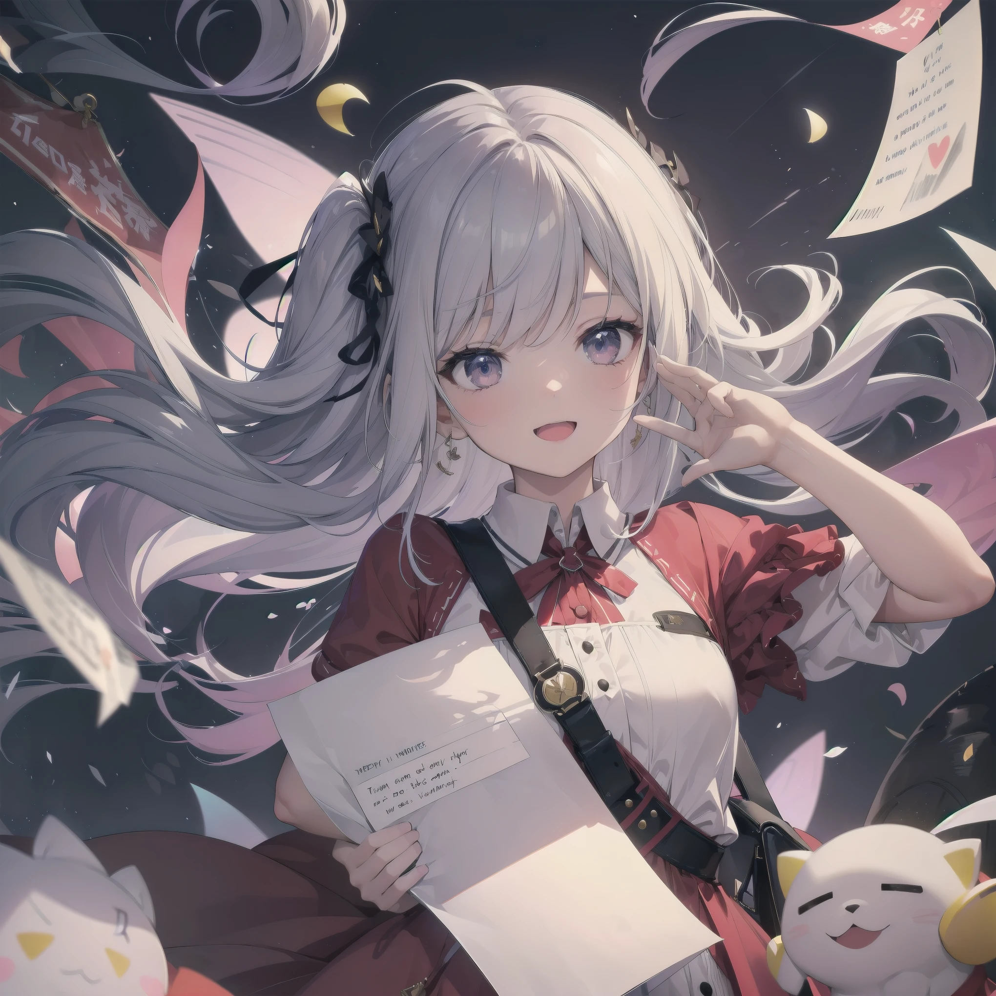  happy
The news of her acceptance: her face lit up the moment she opened the letter. 'I am so happy!' she exclaimed, holding the letter of acceptance high in the air. It was the moment her long efforts finally paid off.