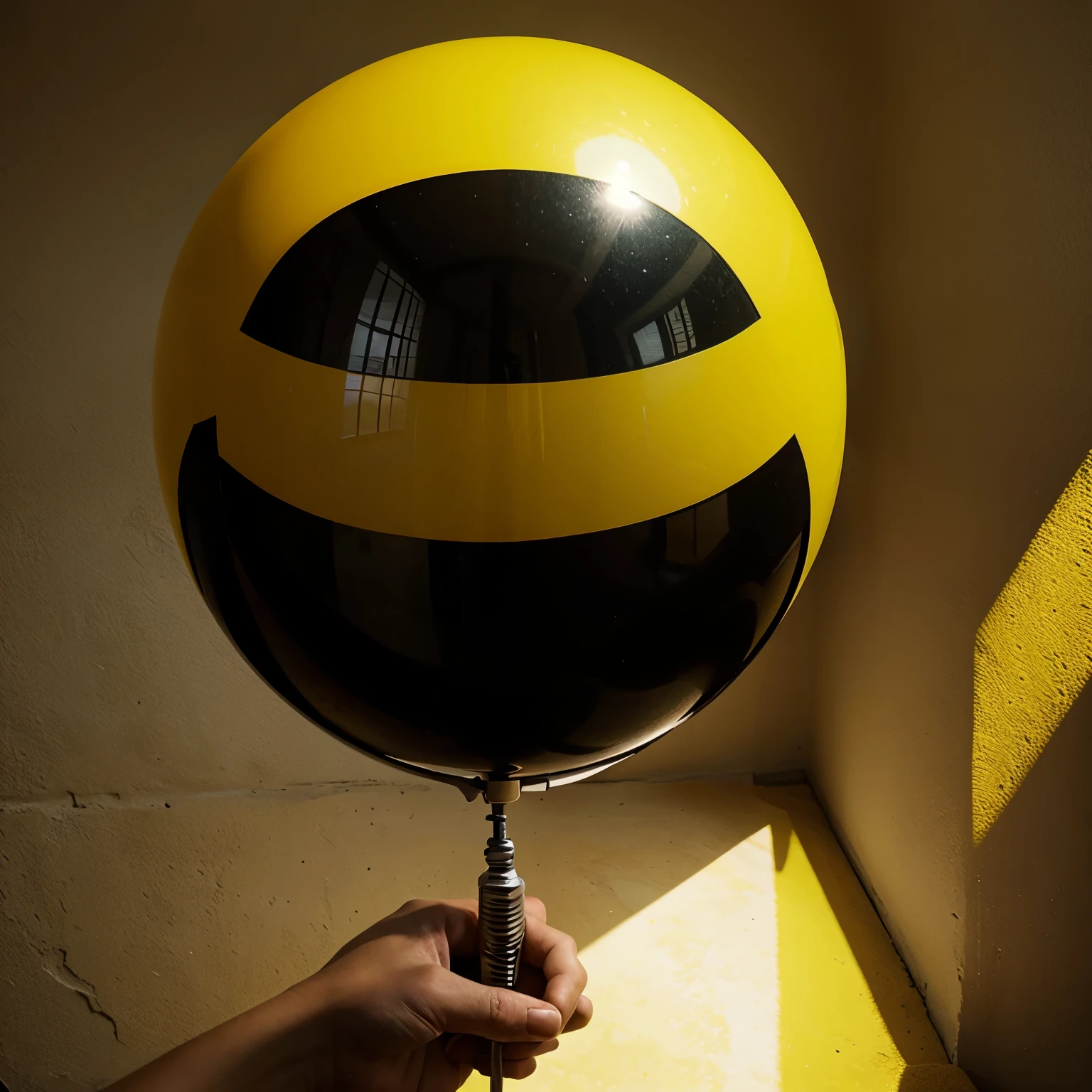 Globo amarillo fotografia.