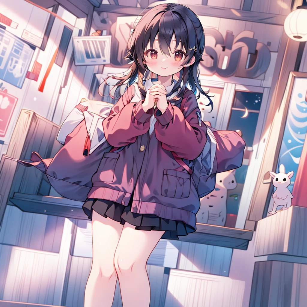 Mio on a journey to another world guided by the moon