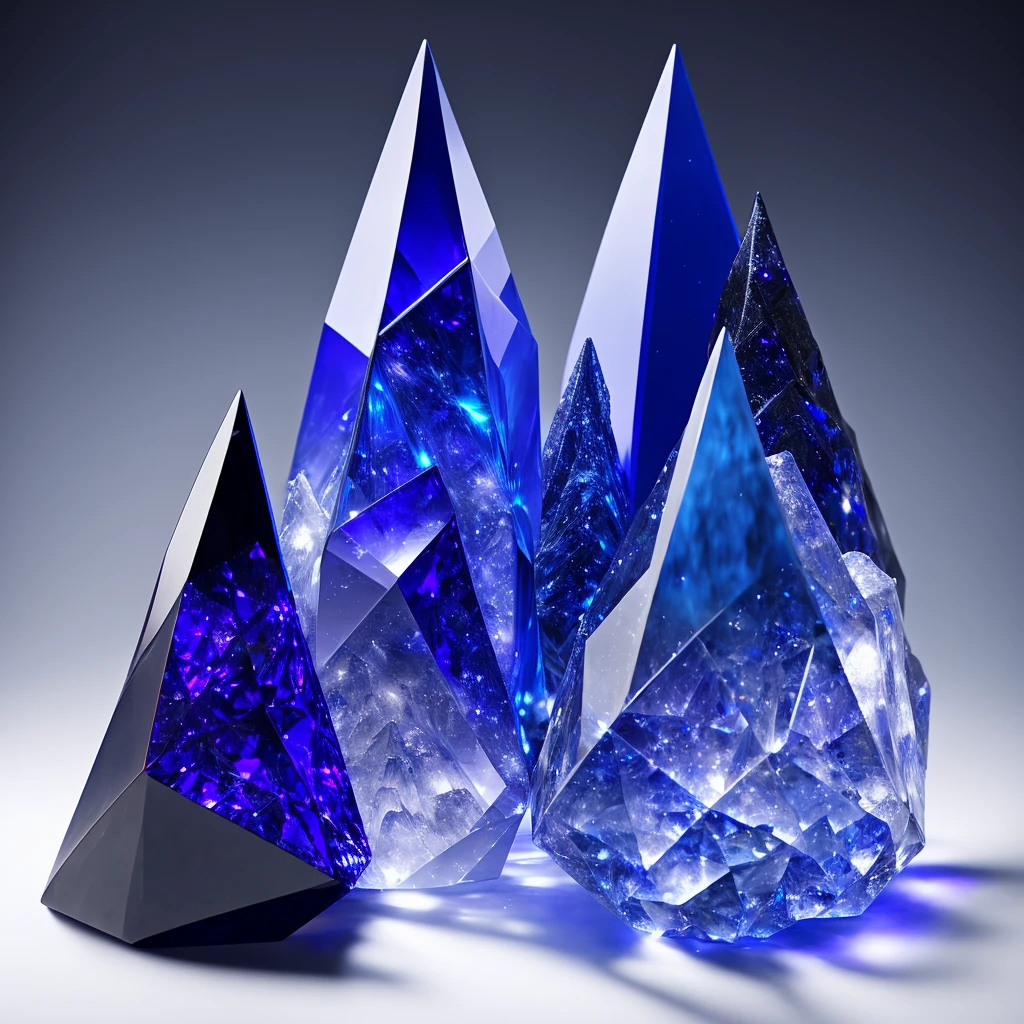 chaos crystal,many pointed cones,Filled with shadow energy,Indigo light and energy fluctuations,16k:1.2,Perfect detail:1.1,masterpiece:1.2,Extreme image quality