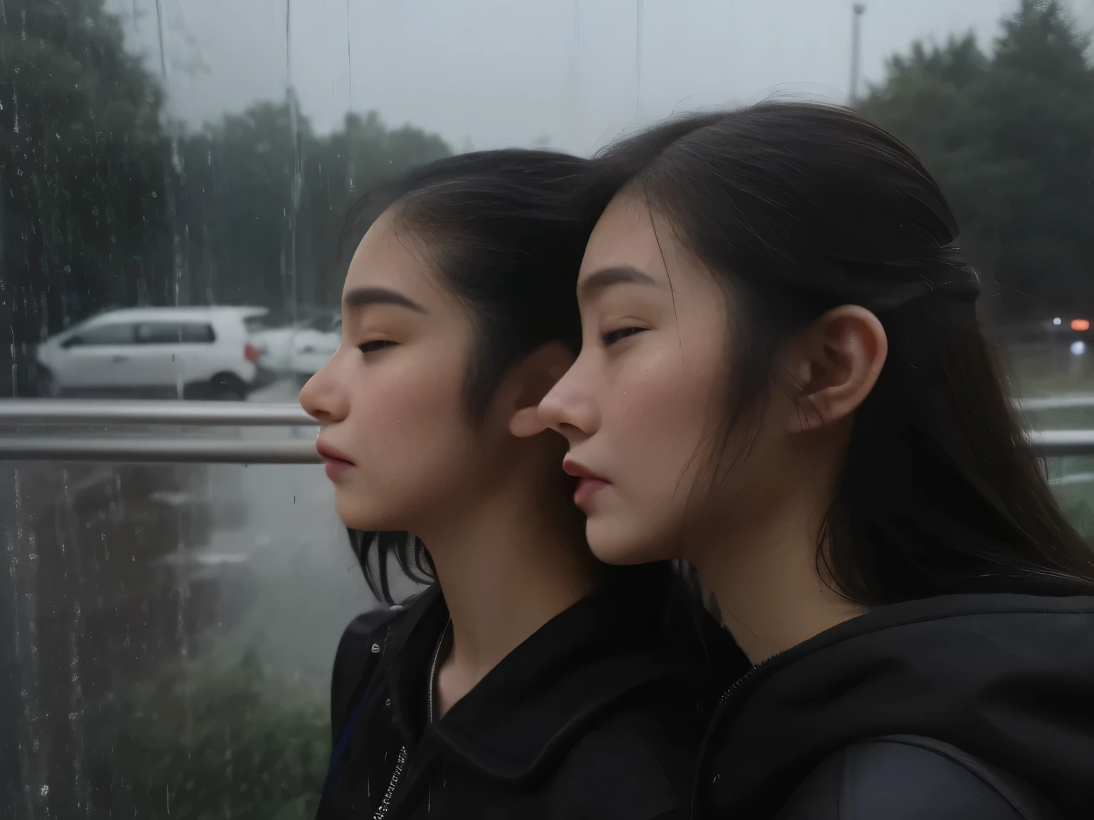 night drive、　 inaudible "I love you" lips　Close your ears and listen to what they think　Drowning Rain Highway
