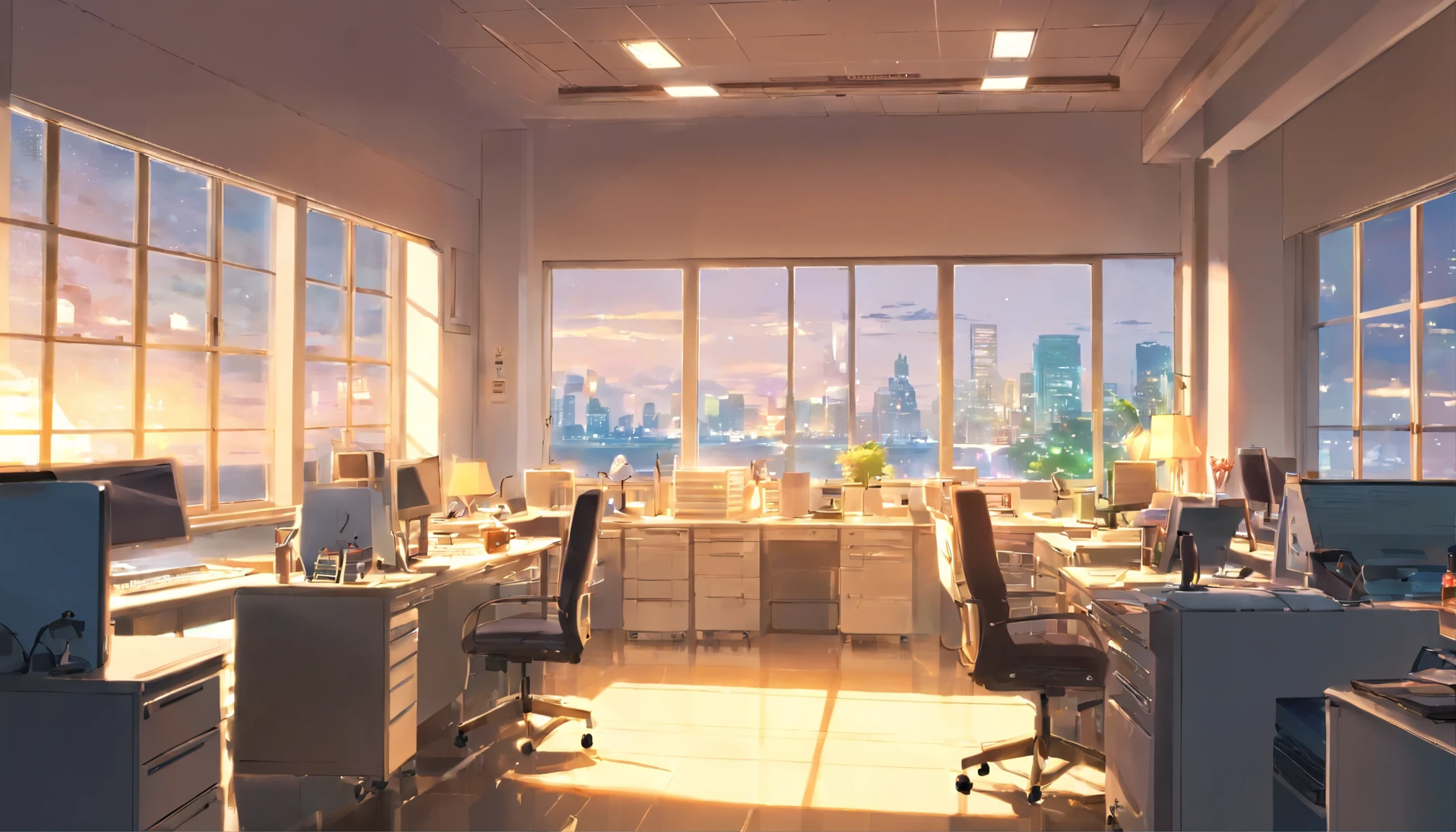 ((lots of light,late night office),(Fault,white space,It disappeared neatly),(volume accumulates,Sigh),(Past lives don't change much,lost myth))
