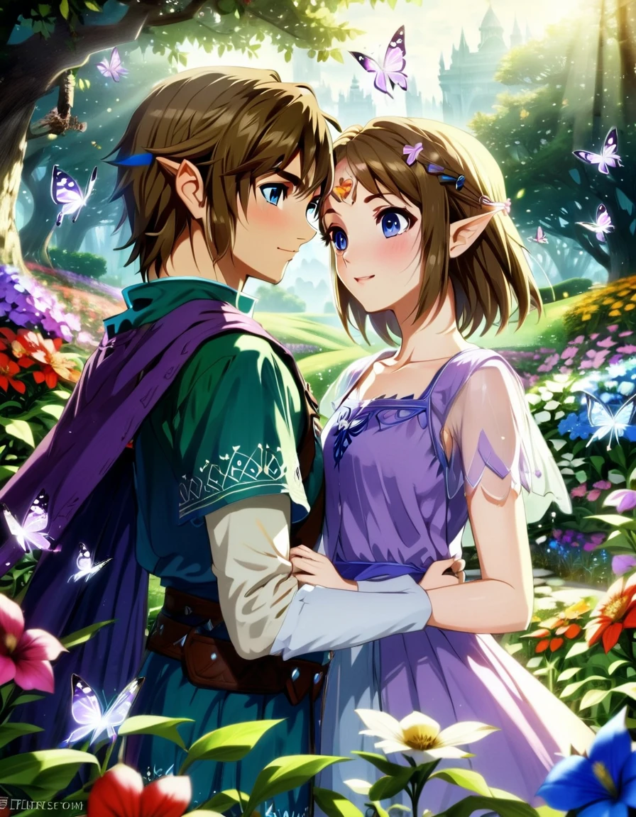 Make a picture where a fairy is getting tied up by a female thief in the woods, bound