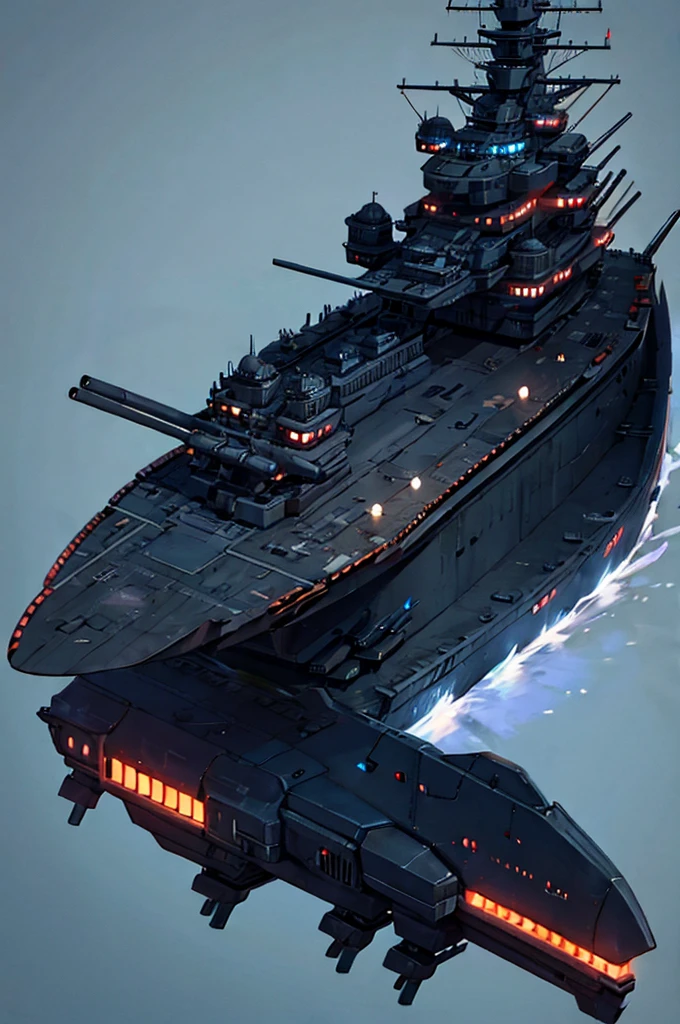 Naval futuristic Battleship