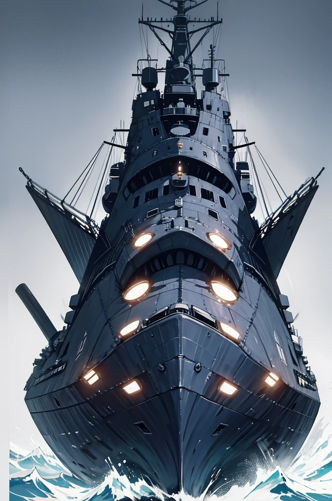 Naval futuristic Battleship