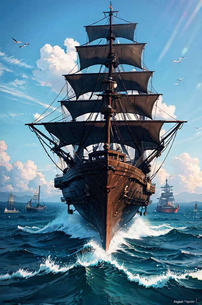 futuristic pirate ship