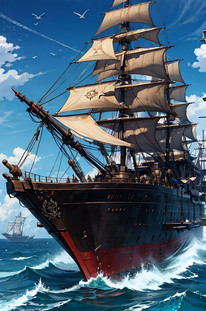 futuristic pirate ship