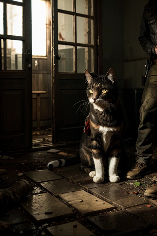 Cat in the chaotic zombie apocalypse