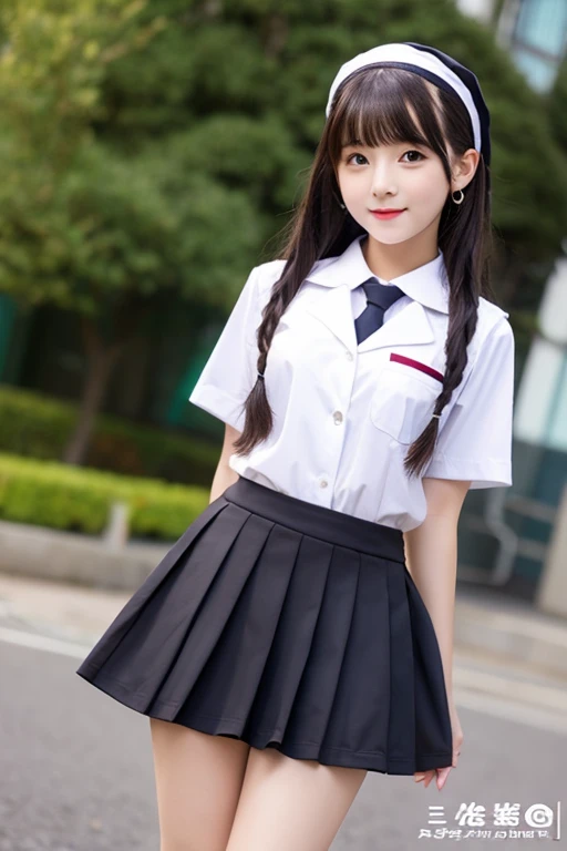 JK,cute,mini skirt,,uniform,real,Low - Angle