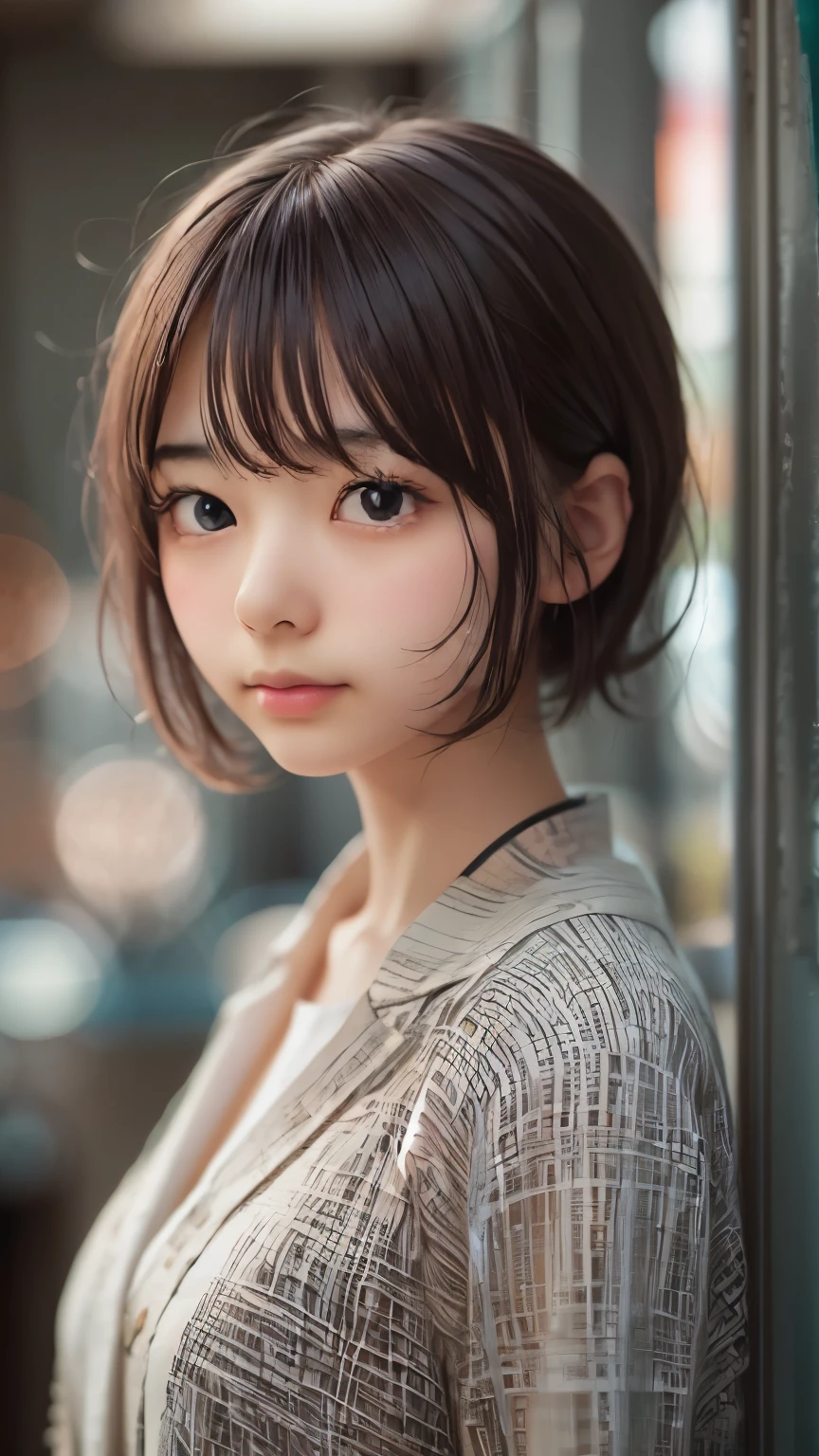 ((sfw: 1.4)), ((detailed face,  professional photography)), ((sfw, office lady, suit, extra short hair, sidelocks-hair, 1 Girl)), Ultra High Resolution, (Realistic: 1.4), RAW Photo, Best Quality, (Photorealistic Stick), Focus, Soft Light, ((15 years old)), ((Japanese)), (( (young face))), (surface), (depth of field), masterpiece, (realistic), woman, bangs, ((1 girl))
