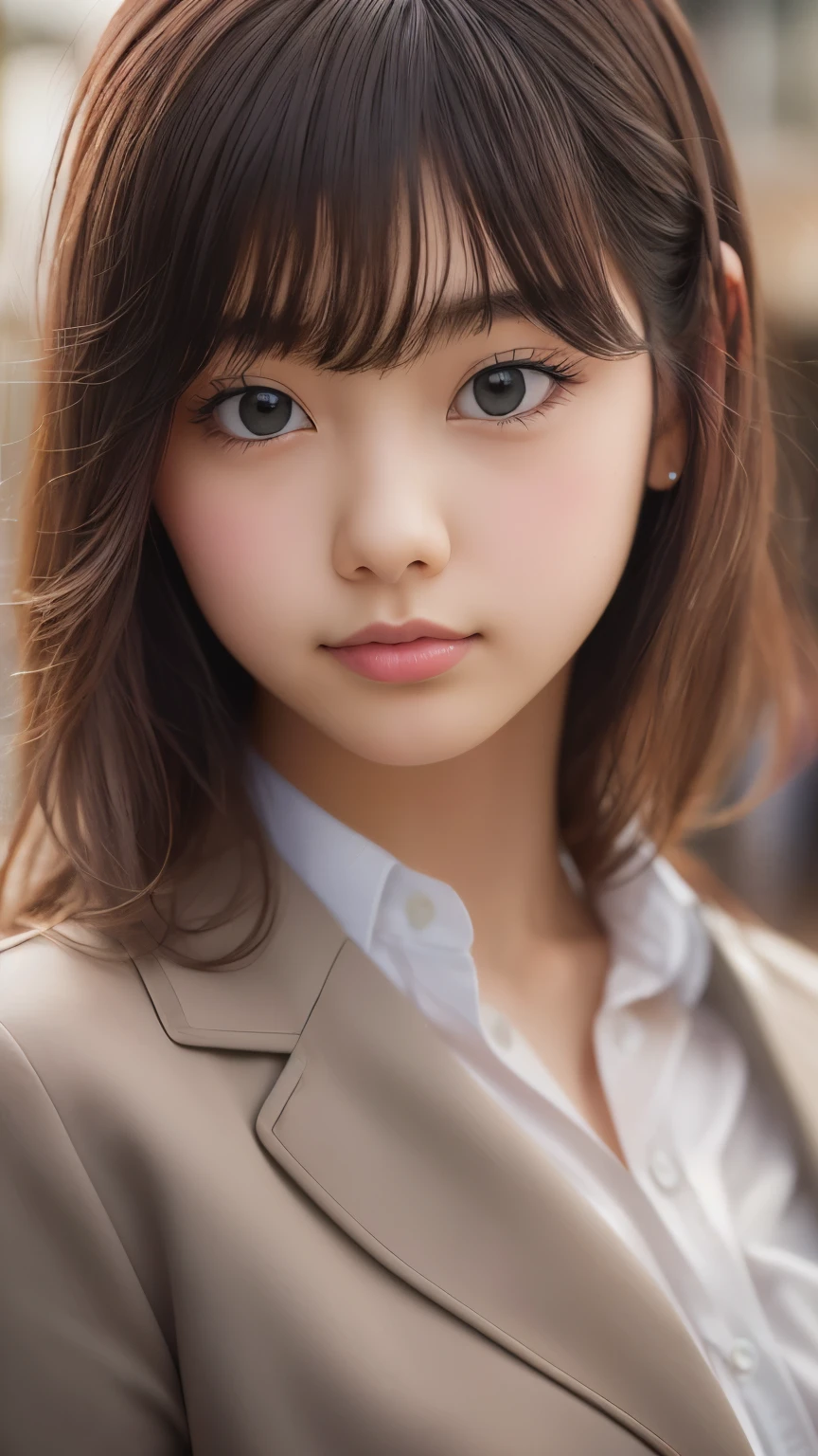 ((sfw: 1.4)), ((detailed face,  professional photography)), ((sfw, Business Professional Attire, 1 Girl)), Ultra High Resolution, (Realistic: 1.4), RAW Photo, Best Quality, (Photorealistic Stick), Focus, Soft Light, ((20 years old)), ((Japanese)), (( (young face))), (surface), (depth of field), masterpiece, (realistic), woman, bangs, ((1 girl))
