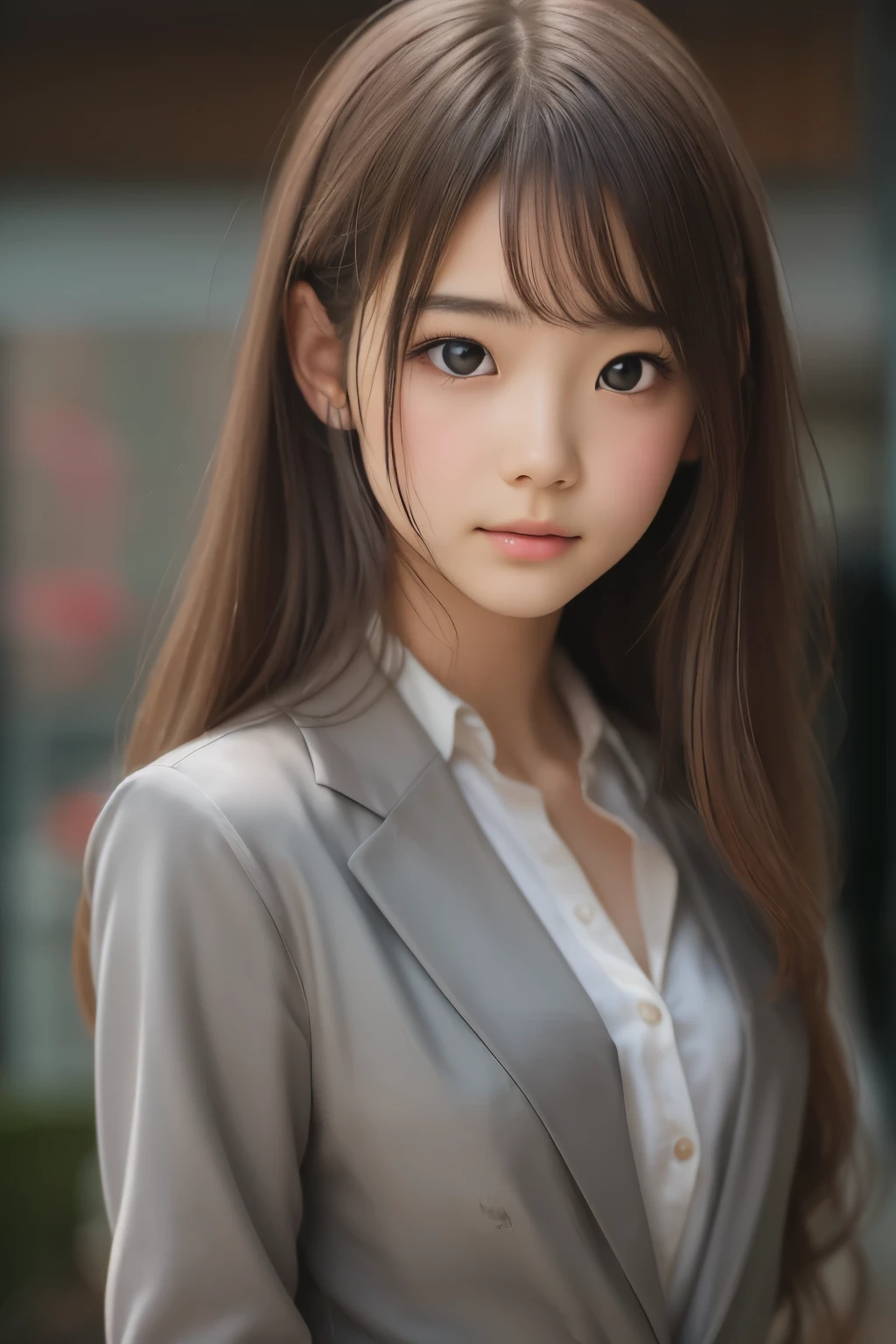 ((sfw: 1.4)), ((detailed face,  professional photography)), ((sfw, Business Professional Attire, 1 Girl)), Ultra High Resolution, (Realistic: 1.4), RAW Photo, Best Quality, (Photorealistic Stick), Focus, Soft Light, ((20 years old)), ((Japanese)), (( (young face))), (surface), (depth of field), masterpiece, (realistic), woman, bangs, ((1 girl))
