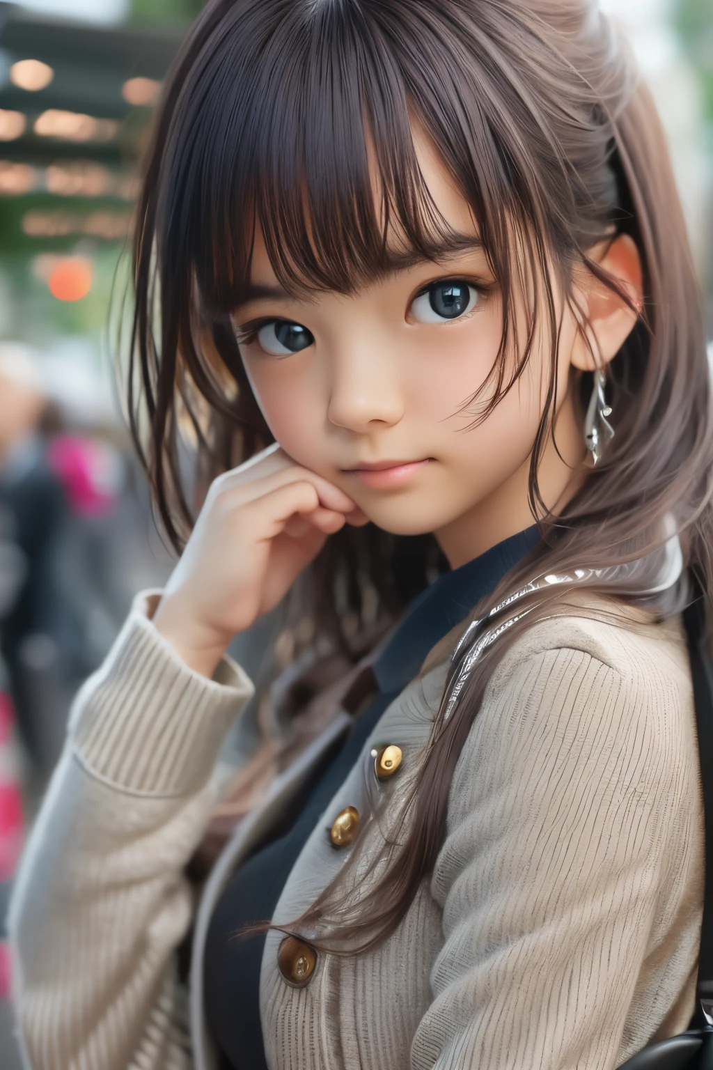 ((sfw: 1.4)), ((detailed face, professional photography)), ((sfw, Business Professional Attire, 1 Girl)), Ultra High Resolution, (Realistic: 1.4), RAW Photo, Best Quality, (Photorealistic Stick), Focus, Soft Light, ((20 years old)), ((Japanese)), (( (young face))), (surface), (depth of field), masterpiece, (realistic), woman, bangs, ((1 girl))