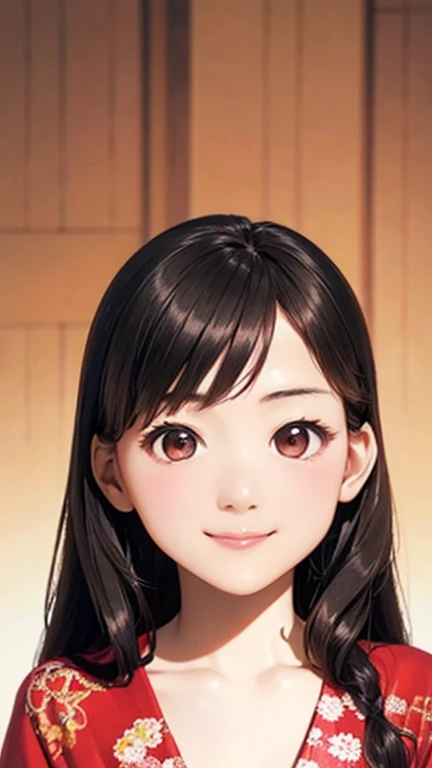 highest quality、realistic、Japanese、girl、zoom、look up、cute、Green eyes、ponytail、black hair、all back、Forehead is coming out、playground、long hoodie、long skirt、sneakers、stroll、Cherry blossom trees、joy、smilingly