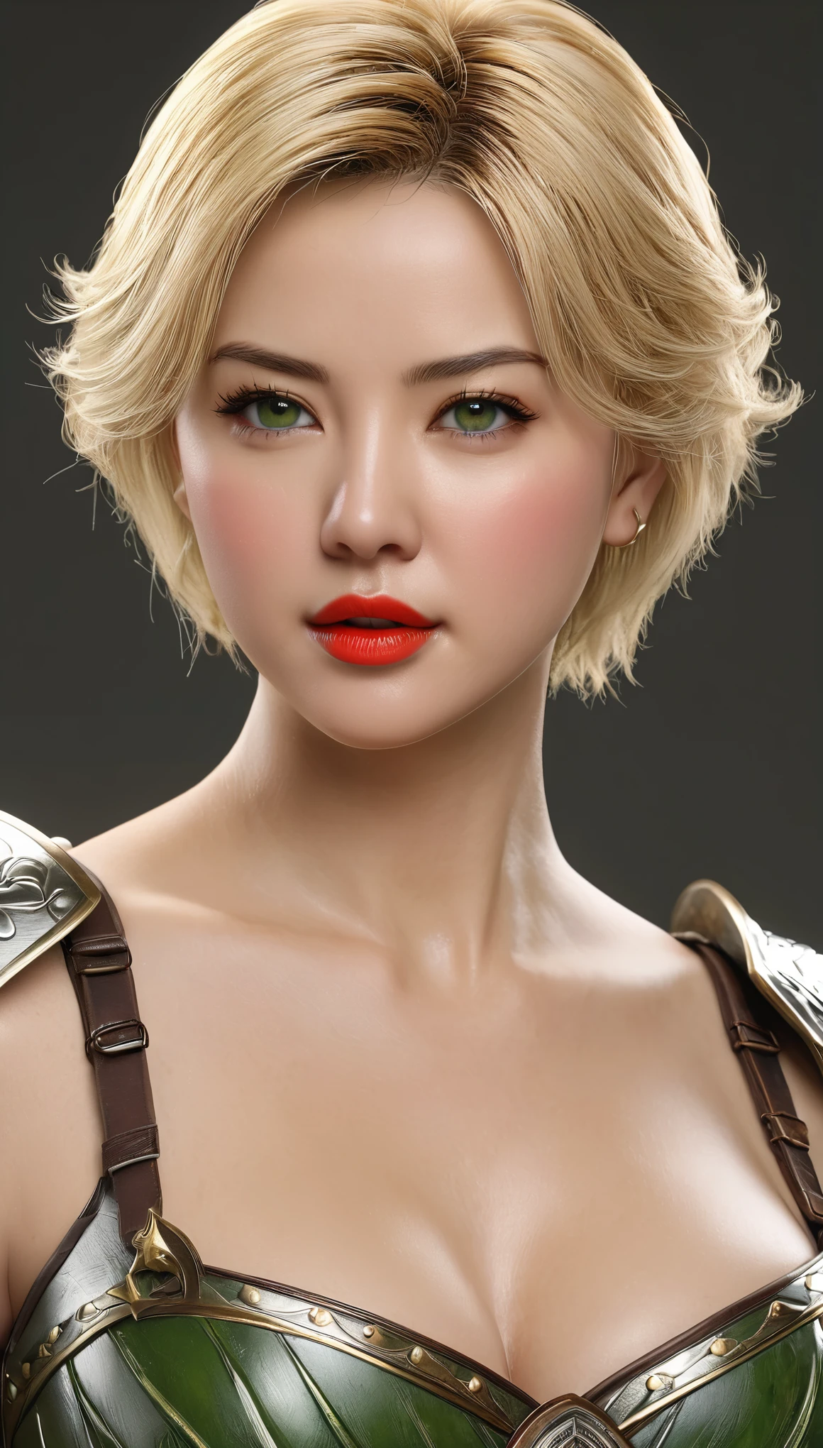 (((hyper real)))、(Amazon Female Warrior)、
Beautiful woman High level image quality High resolution realistic short hair blonde mature、middle-aged women、((big big tits)) Fine skin texture、超High resolution、realistic、plump body shape、((中年のBeautiful woman))、beautiful expression 、fine green eyes、blonde hair、35Amazon Female Warrior、big cleavage、big ass、bright red lips、(simple clothes)and(Wearing simple armor)、(i have a weapon)、
