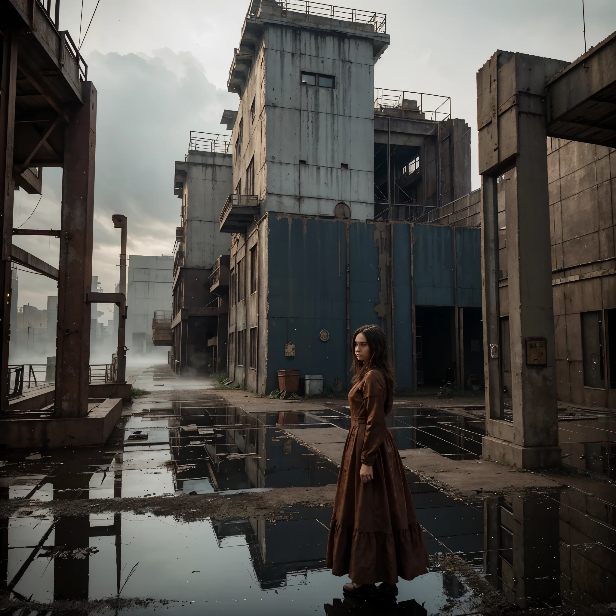 ## Prompt for Midjourney based on "The Wind-Up Bird Chronicle":
**style:**
* Dark ambient
* Surreal
* gloomy
* Detailed
**Elements:**
* Groovy Man with a key in his back
* rusty city, shrouded in mist
* Abandoned factory
* Bird in a cage
* Woman in a red dress
* Structures
* mirrors
* Times, going in the opposite direction
* Labyrinths
* Shadows and monsters
**Colours:**
* Navy blue
* Grey
* vinous
* gold
* rusty
**Examples:**
* Groovy Man, walking on a rusty bridge, against which an abandoned factory can be seen.
* Bird in a cage, hanging over the well.
* Woman in a red dress, standing in front of a mirror, in which the labyrinth is reflected.
* Times, going in the opposite direction, against the background of a dark sky.
**Additional instructions:**
* Use high quality textures.
* Add elements of rot and rust.
* Make the image atmospheric and suspenseful.
* Use the play of light and shadow.