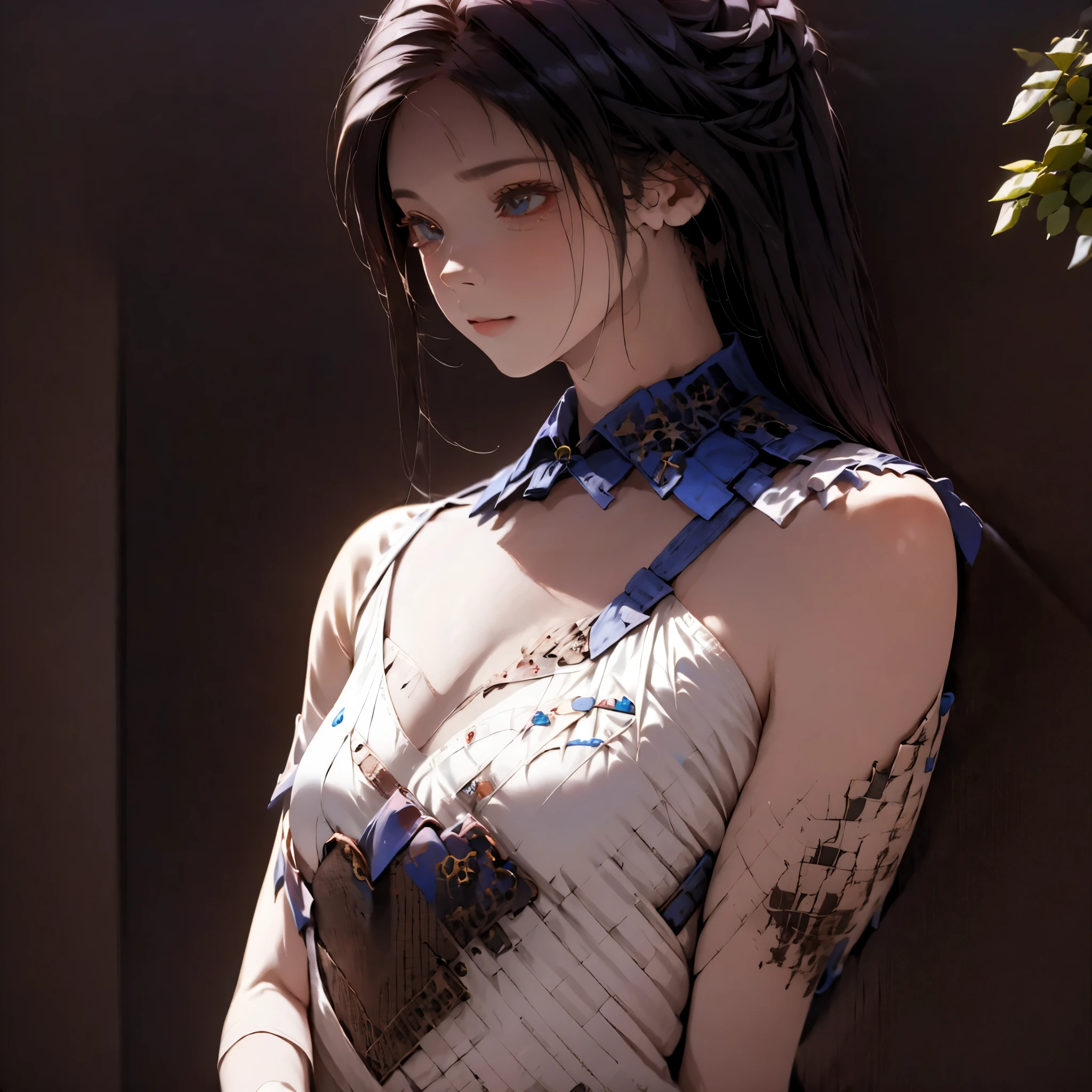 rosto perfeito, garota bonita, jovem, cabelo curto, cor do cabelo rosa, fofa, usando camisa branca, camisa com a frase Vila dos 