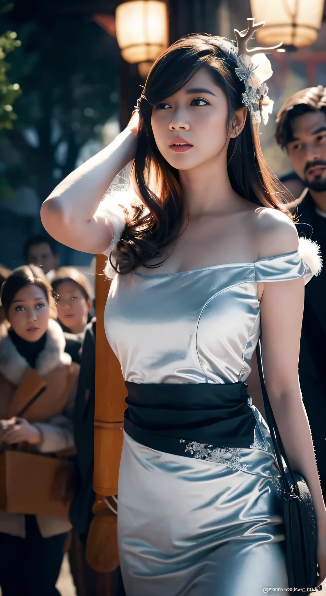 The ice and snow deer that comes leisurely, the pure white body realizes the ice and snow wonderland, Yan Jun becomes the wind, exhales white air in the transparent air, and the ethereal tree together forms a dreamy scene, high-quality CG portrays a magnificent picture, Yue Xiaofei's character design is perfect and fine, the curves are amazing, and the whole scene is more like a world away under the blessing of the depth of field effect.
