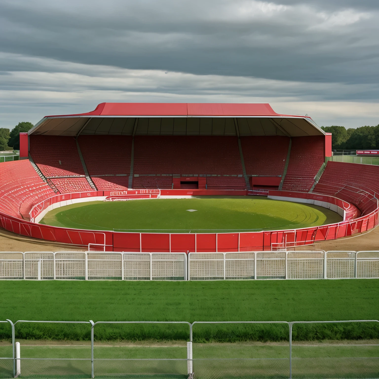 Strawberry inpired grandstand design