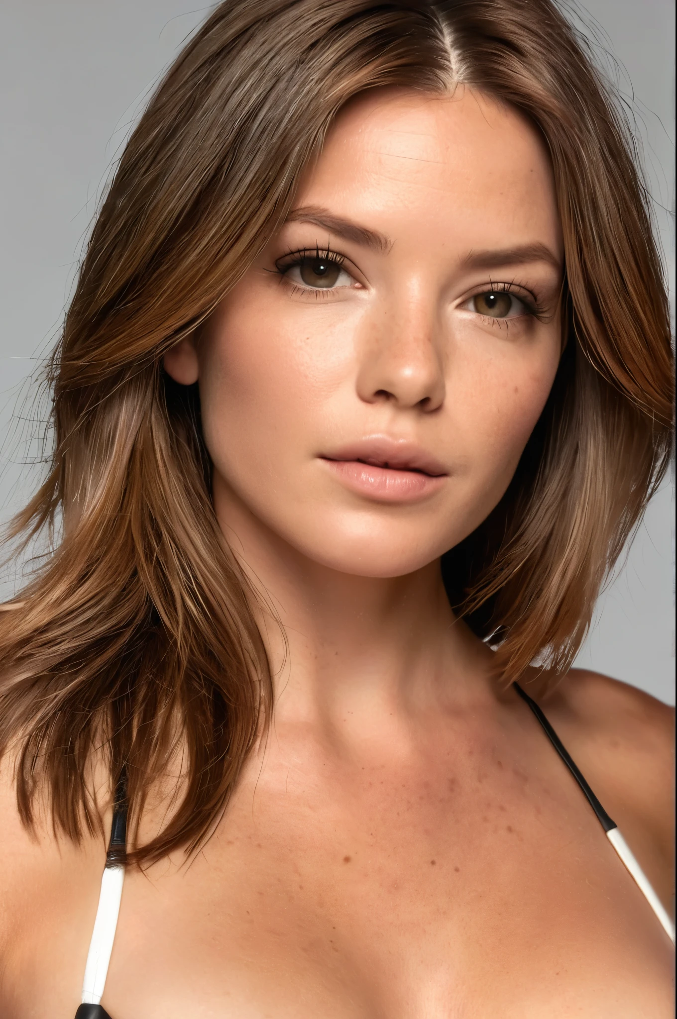 Breathtaking Erin, uma mulher com cabelo loiro, Figura esbelta, pose standing up for a perfectly focused photo. Seu top curto de couro revela uma barriga tonificada e combina perfeitamente com uma minissaia, acentuando sua silhueta esbelta. A foto, featuring ultra-high definition (Ultra HD) qualidade da imagem, has a realistic and photo-realistic representation. Realism is emphasized through sharp focus, com cada detalhe de sua pele meticulosamente renderizado. Your hands look realistic, lindamente texturizado, e blush e arrepios adicionam um toque de autenticidade. The subterranean scattering and masterful execution elevate this image to an award-winning and