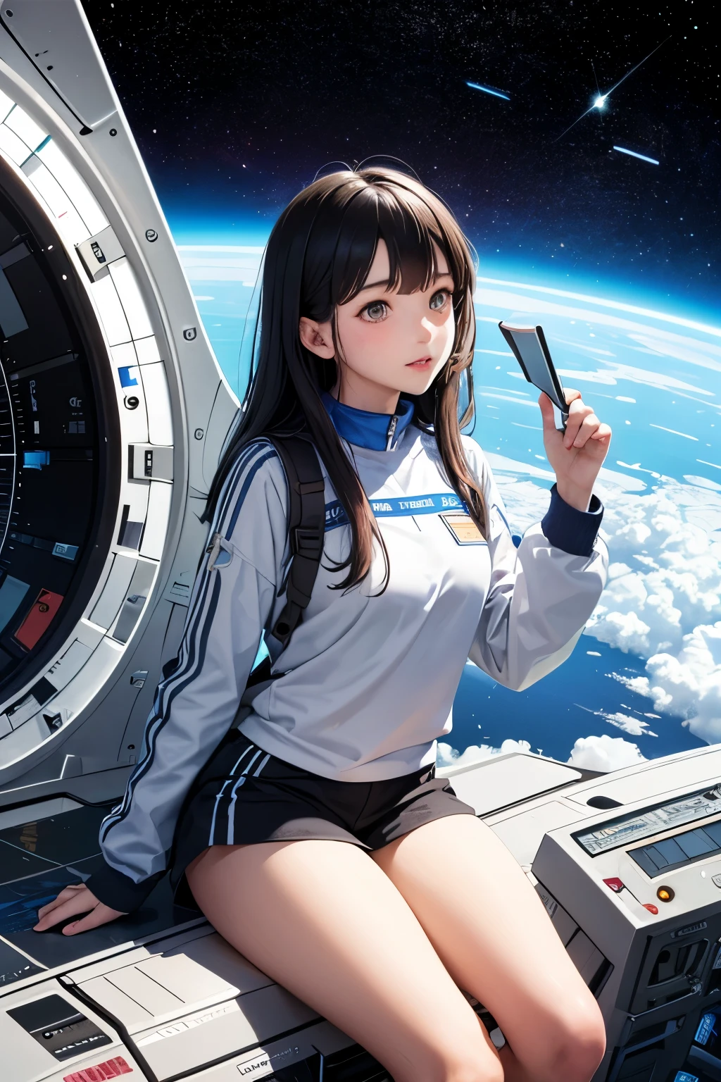 A dreamshaper girl lost in statistics in space