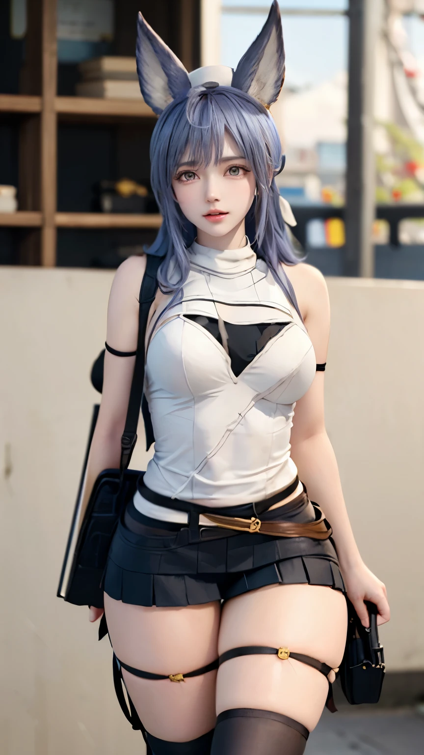 (very delicate and beautiful:1.2)super model,perfect shape,girl's,,Thighhighs,beautiful feet,beret,gentle expression,spoiled look,Innocent face,ミニskirt,big breasts,beautiful breasts,voluptuous,bike shorts,,givenchy,masterpiece, highest quality, High resolution, 8K, , skirt, uniform, short hair, messy hair, blush, sexy pose, big breasts, seductive pose, sweating,, sweating, cityscape, vivid details, super detail, realistic skin texture, Surface details, Beautiful eyes in every detail, medium full shot, Girl holding a sword,flame background,