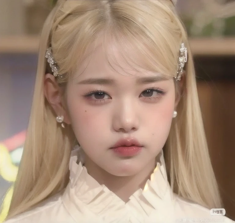 a close up of a person with a hair band on, she has a cute expressive face, jimin\'s plump lips, wan adorable korean face, her face looks like an orchid, she has a cute face, lalisa manobal, lalisa manoban of blackpink, roseanne park of blackpink, jia, accurate jimin face, yanjun chengt