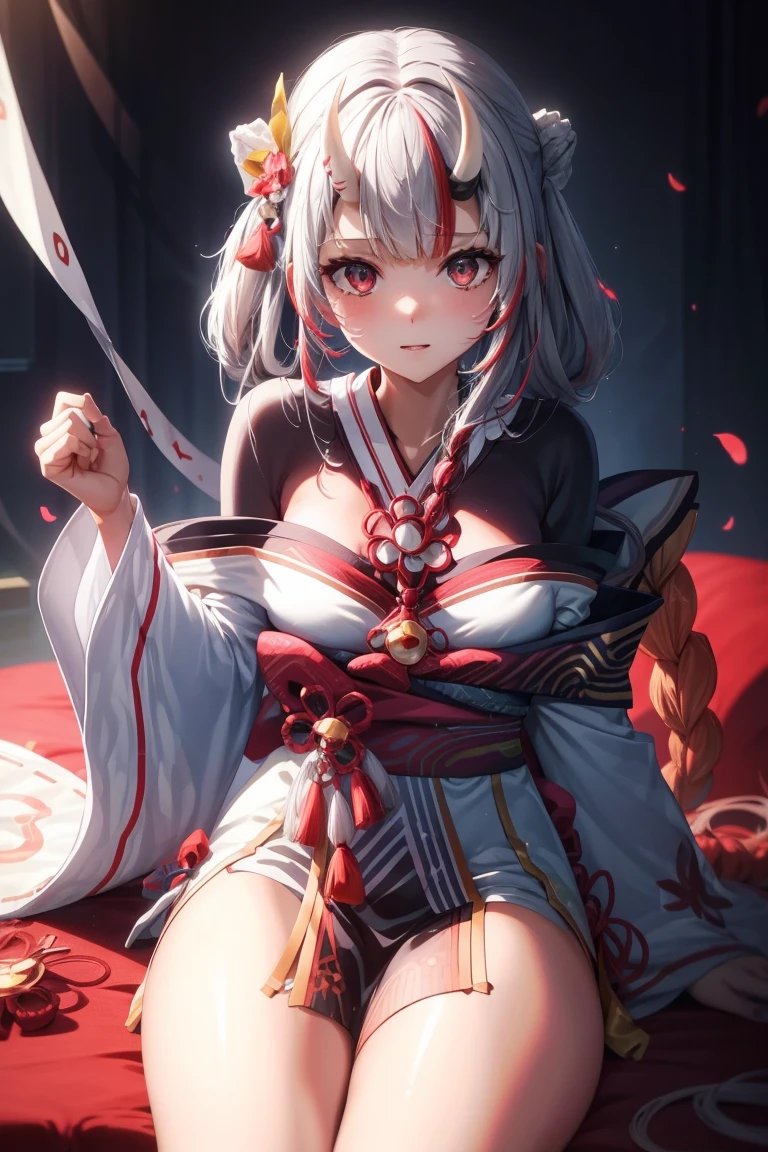 Anime girl sitting on chair in white dress, cute anime waifu in a nice dress, azur lane style, Guweiz in Pixiv ArtStation, trending on artstation pixiv, Guweiz on ArtStation Pixiv, Anime goddess, onmyoji, trending on cgstation, style of anime4 K, Guviz, perfect body, perfect breast,((Best quality, 8k, Masterpiece :1.3)), Sharp focus :1.2, Perfect body beauty: 1.4, lewd face and holding condoms,hand between leg,