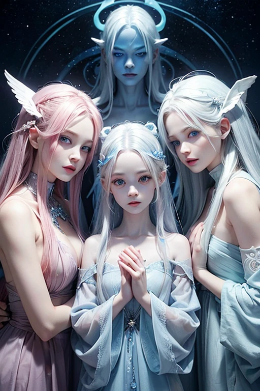 With their piercing blue eyes and ethereal appearance, the albino triplets could have been mistaken for mythical creatures, their hair a symbol of their otherworldly beauty and power.