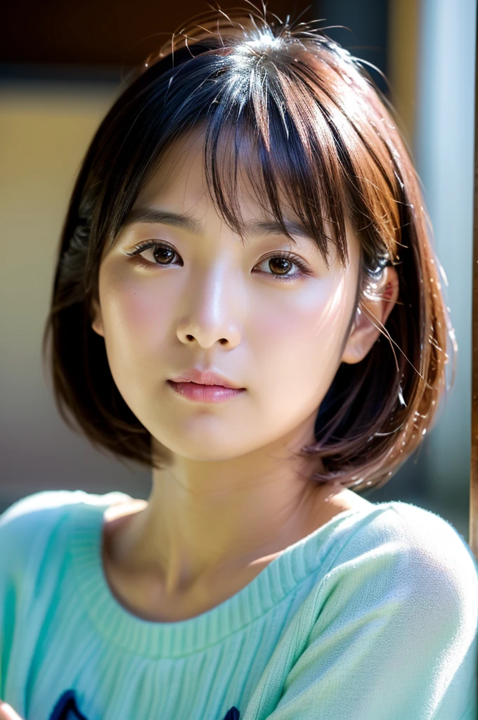 (8K、top-quality、​masterpiece:1.2)、(reallistic、Photorealsitic:1.2)（ultra-detailliert、hight resolution）(Slouched:1.3)、crouching down、(From  above:1.2)、(a closeup:1.4)Open your legs、（Sit with your knees upright:1.4）
Kiss Face,sad Facial expression,embarassed expression,Alafed Girl, chiho, iwakura lain, closeup Iwakura Lain, With short hair, Shiori Teshirogi, Kotegawa Yui, hime-cut, She is 17 years old, sui ishida with black hair, lain iwakura, girl cute-fine-face, Clear pubic contours,(Small breasts), hight resolution, ighly detailed, top-quality, [​masterpiece:1.6],, ighly detailed, nffsw, finely detail, top-quality, , Cinematographic lighting, 1girl in、17 age、Cute Japan Girls、perfect body type、, cute droopy eyes beautiful big eyes、Transcendent beauty　top-quality、​masterpiece、majicMIX Real、(Raw photography:1.2)、(Photorealsitic:1.4)、Negative Prompt