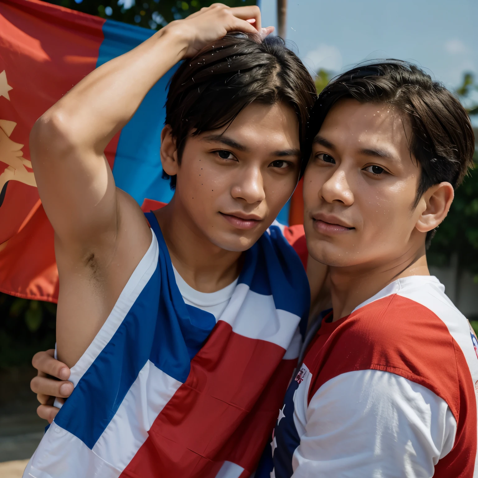 Manjiro sano(mikey) with toman flag