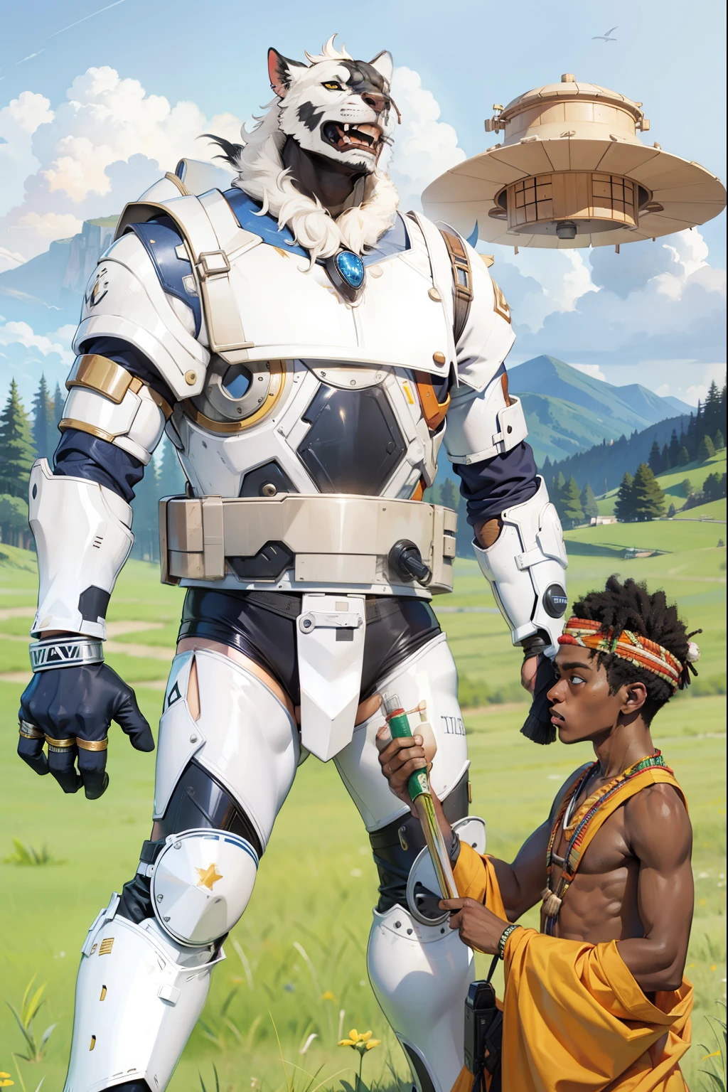 Black man, African native