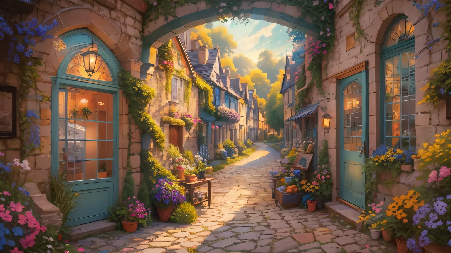 masterpiece, best quality, official art, Extremely detailed CG unified 8k wallpaper, Very detailed, illustration,white hair, The surrounding architecture reflects the charm of a European village, with ornate balconies, arched doorways, and colorful window shutters. Vibrant flowers spill over window boxes and line the streets, adding a burst of color to the scene. The warm sunlight bathes the square, casting soft shadows and creating a sense of depth and dimension.
﻿
In the distance, the idyllic countryside stretches out, with rolling hills and lush green meadows. Tall trees sway gently in the breeze, their leaves rustling in harmony with the Piper's music. The sky above is a stunning masterpiece, painted with shades of blues, pinks, and golds.
﻿
Every aspect of this artwork is meticulously crafted, from the intricate textures of the Piper's clothing to the fine brushstrokes that bring the scene to life. The level of detail is unparalleled, with each element expertly rendered to create a truly immersive experience.
﻿
The overall tone of the image is rich and vibrant, with vivid colors that accentuate the magical atmosphere. The lighting is carefully crafted to enhance the depth and realism of the scene, casting soft shadows and highlighting the intricate details.
﻿
This prompt combines the enchantment of the Pied Piper tale with the exquisite artistry of the Tarot card. It captures the essence of the story, evoking a sense of wonder and intrigue in the viewer. The resulting image will be a stunning masterpiece, a true reflection of the talents and skills of the Stable Diffusion model.