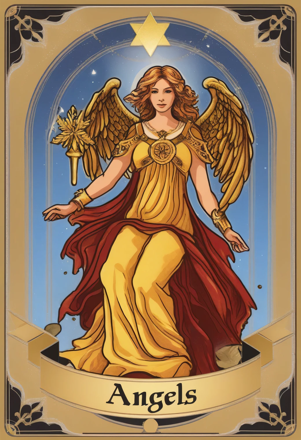 Tarot Cards design, realistic Tarot Cards, full compliance with the original Tarot Cards, ultra-friendly, ultra-detailed, clear, correct, full compliance with the theme of Angels, Tarot of Angels, Tarot Cards on the theme of Angels