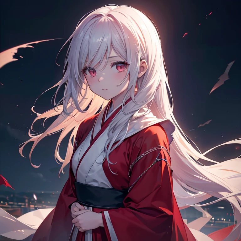 Raw, cinematic shot, (sharp focus:1.5), (photorealistic:1.4), twilight lighting, volumetric lighting, ultra high res, 16K,dramatic lighting, masterpiece,best quality,highres,
1girl,upper body,hanfu,robe,ink splash,red,