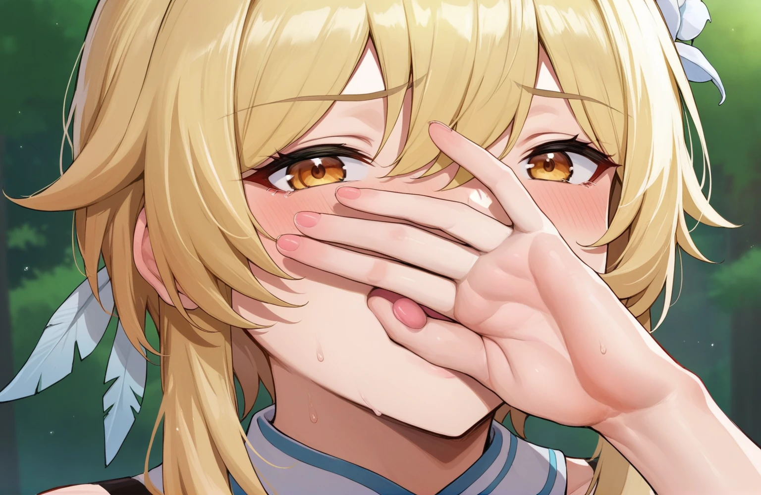 (1girl, Priestess \(goblin slayer!\), goblin slayer!), beautiful detailed eyes, Blue eyes,(tareme), (half-closed eyes), (opened big mouth, licking, Sticky tongue), nsfw, (close-up mouth), Highest quality, Super detailed, masterpiece, Ultra-high resolution, 8k, Embarrassing, blush, Lovely, (With tears in her eyes and her mouth open), Sticky saliva