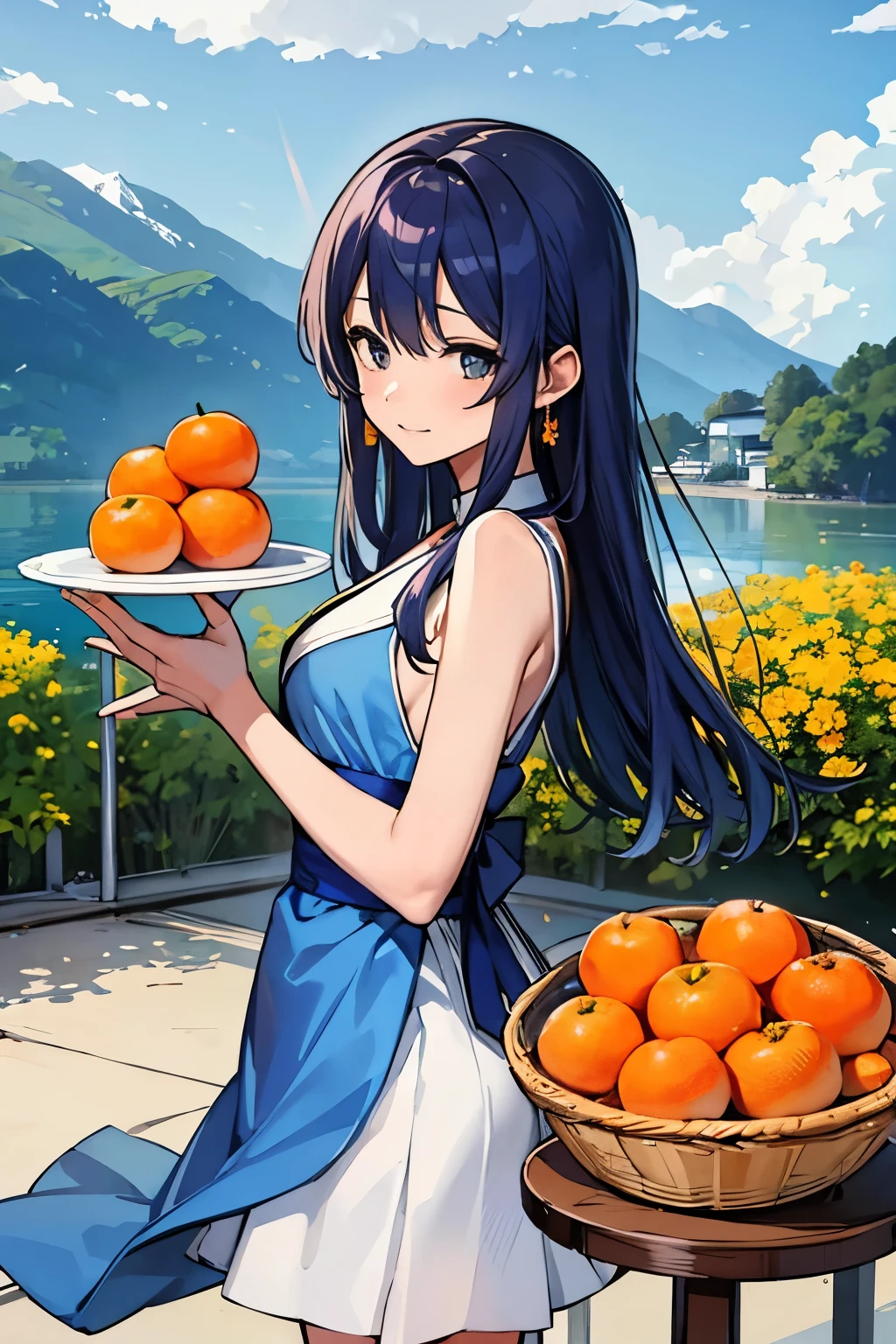 blue、Iyokan、delicate expression、Perfect scenery、fruit、mandarin orange、orange、unmanned、青いfruit、