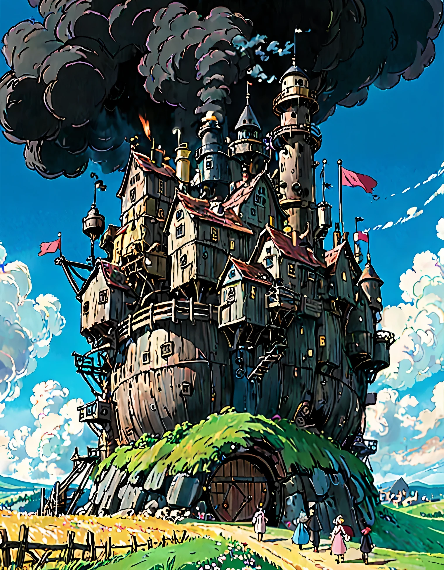 A scene from Howl's Moving Castle