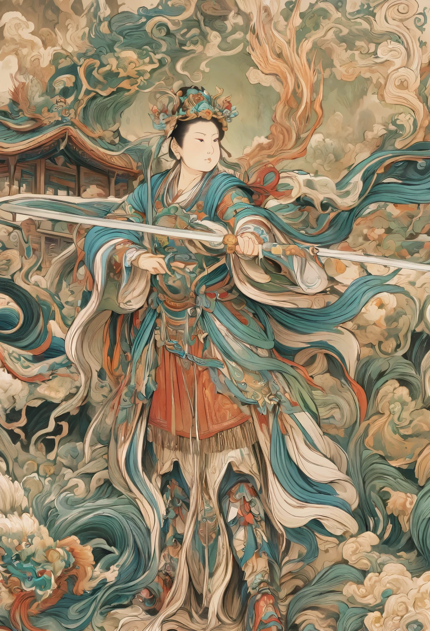 yongle_style, 1woman