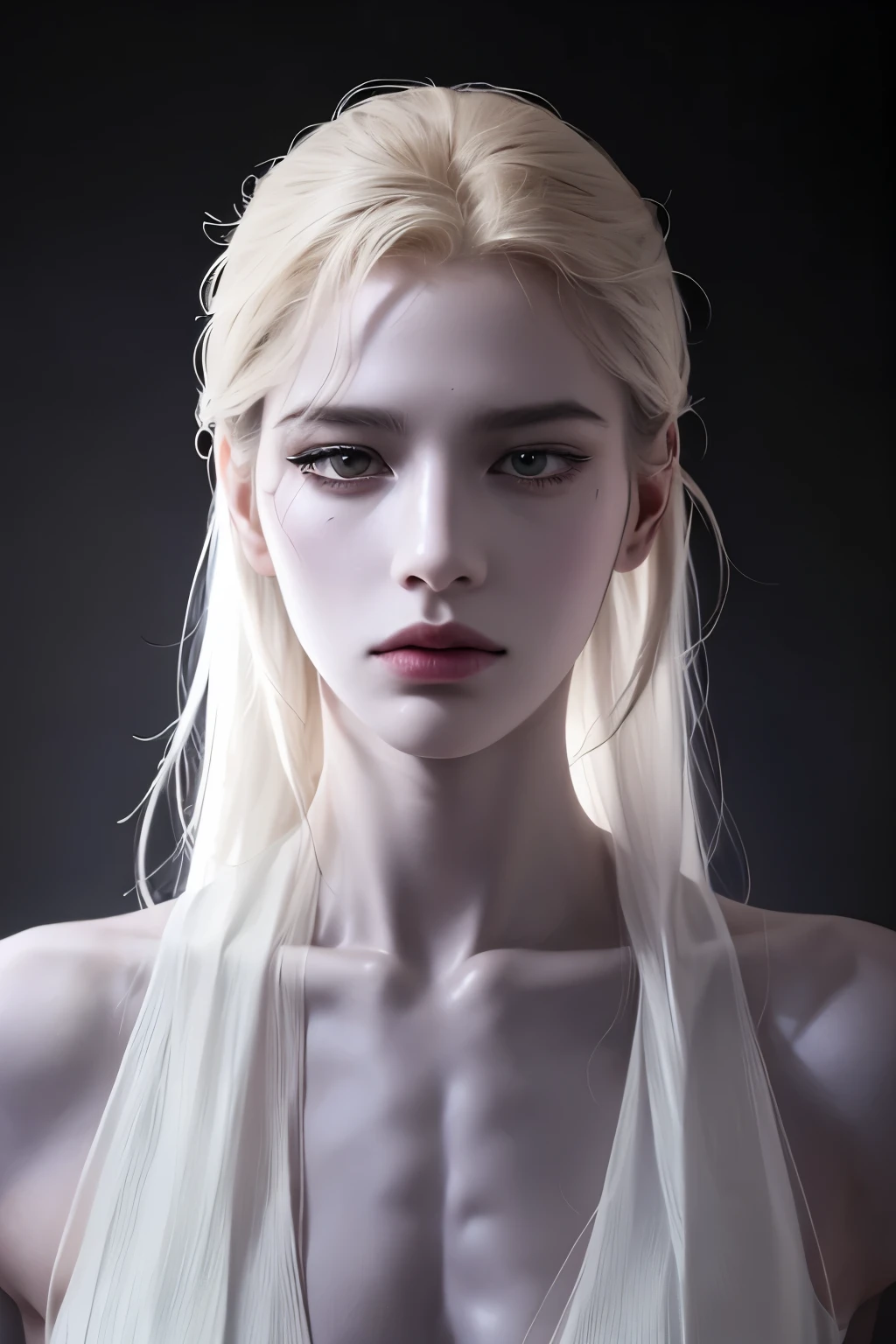 "tall calm alien" -- saleu lanran iryening, Tall¶Alien with smooth and detached eyes.
(high-definition, RAW, top-quality, masterpiece: 1.2), (realistic, photorealistic: 1.37), tall calm alien, smoothest skin, long and slender limbs, detached and calm eyes, (alien race: 1.1), standing still, subtle muscle definition, (grayish complexion: 1.0), (no facial features: 1.0).
With this description, the image of a tall, calm alien comes to life, exuding an aura of mystery and