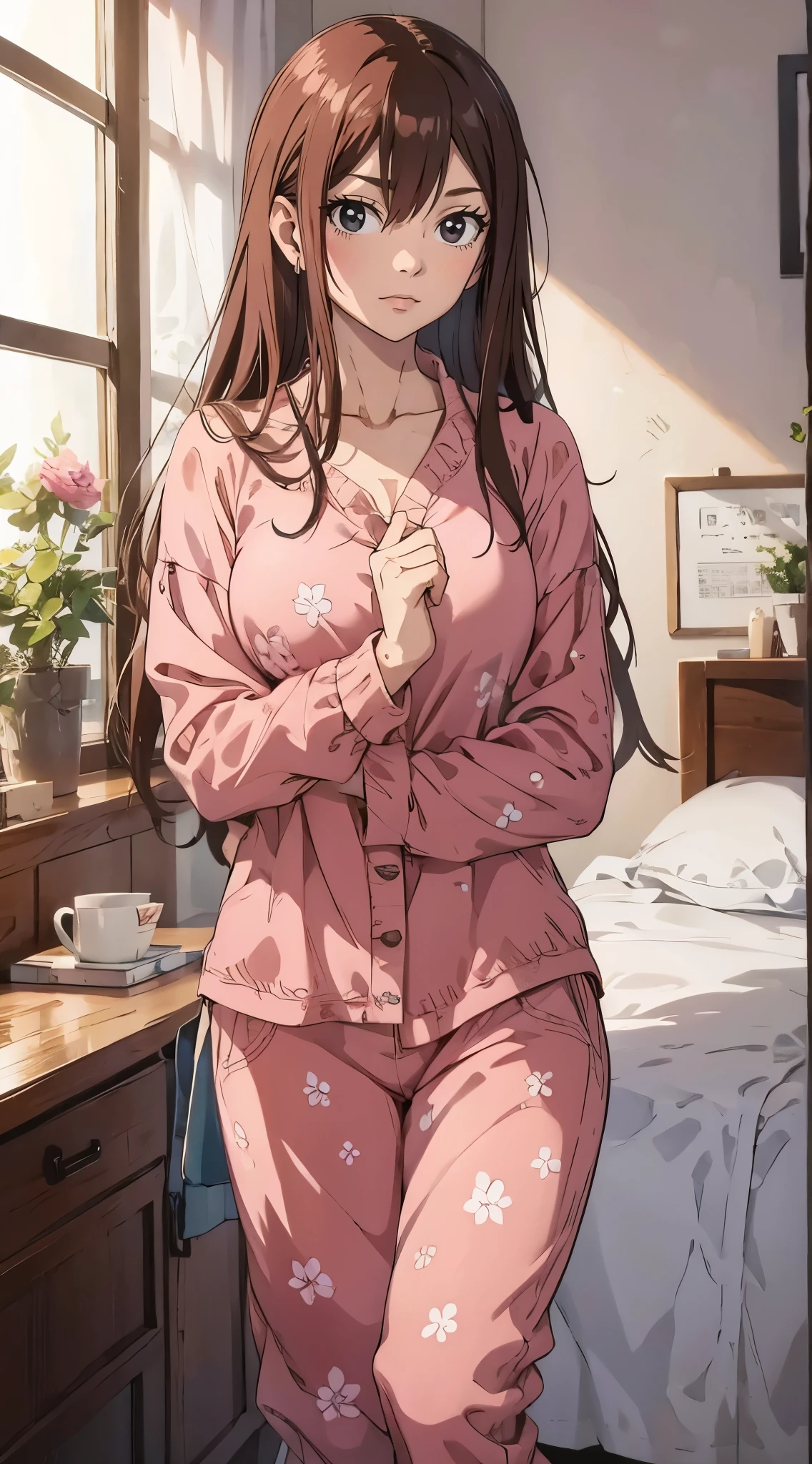 Beautiful, blush on, shy smile