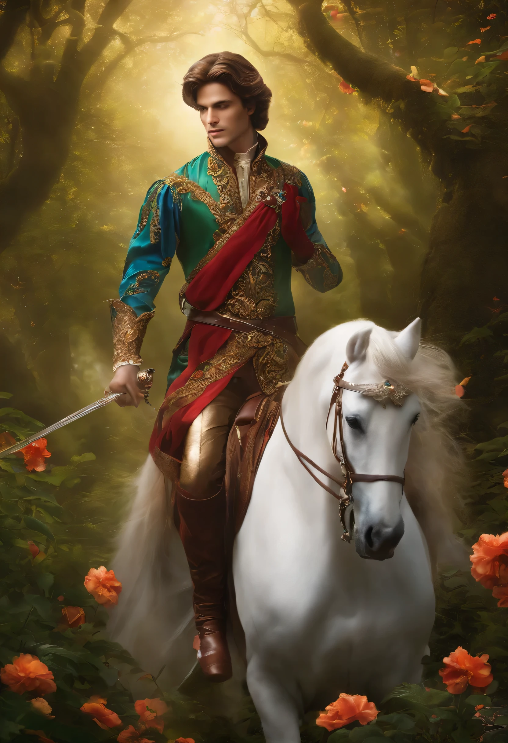 Enchanted Prince of Dreams who has magic (Whole body look)