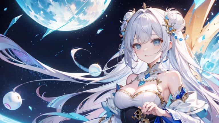 {{masterpiece}},best quality,Highly detailed CG Unity 8K wallpaper,,big pearl ball,big ball of pearls