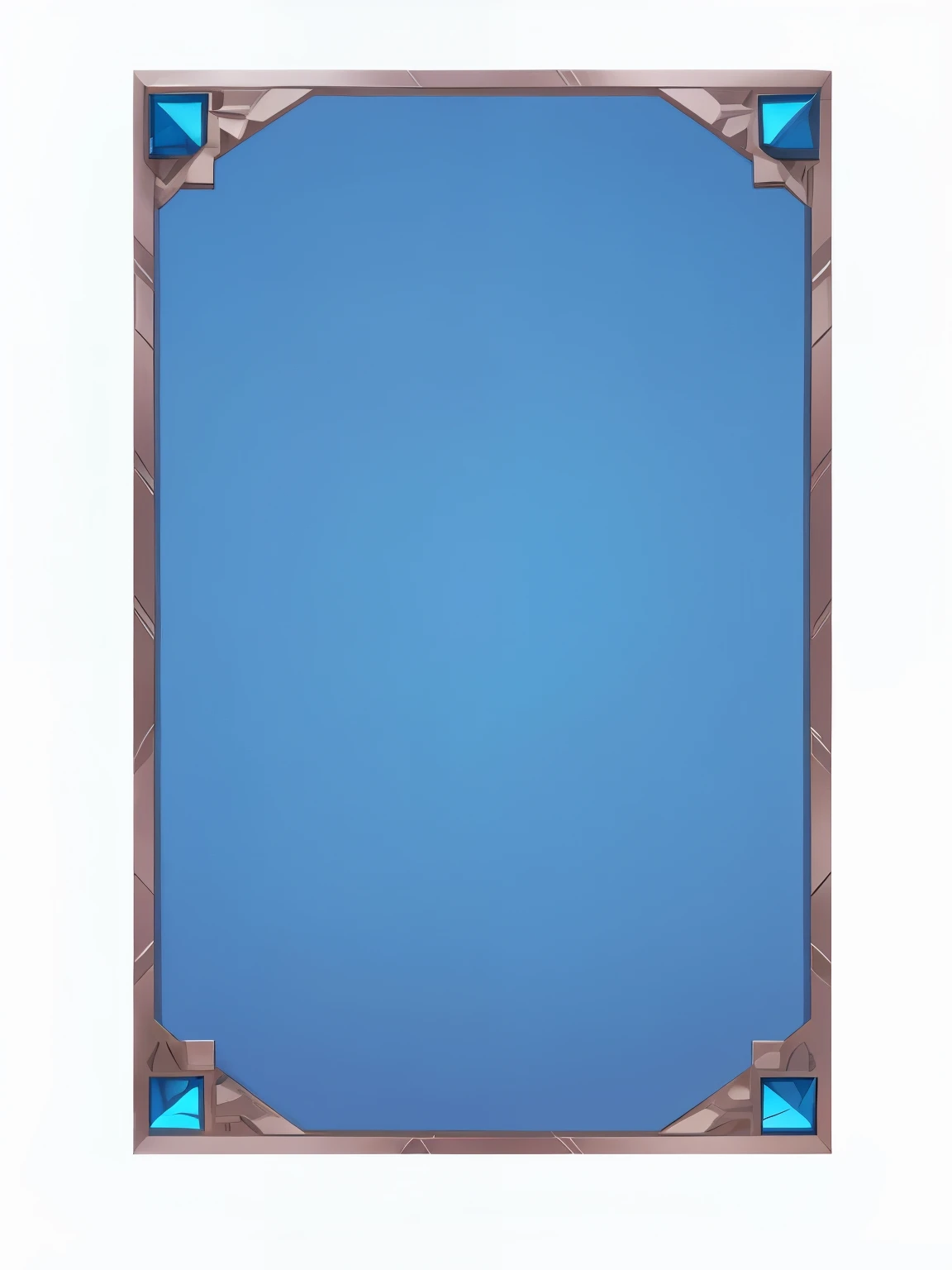 Picture of blue square with rhombus border, background(hard), Clear cosplay portrait, tilt frame, mirror background, Game coverage, game Card rack, full view blank background, Blue border, clear portrait, Card rack, blank background, vertical movie frame, card back template, Specular texture, mobile game background, Card templates, Tall and thin